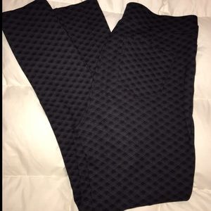 Plaid Black Work Pants